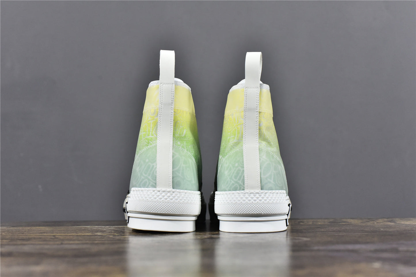 D!OR B23 High-Top Sneaker Yellow and Green