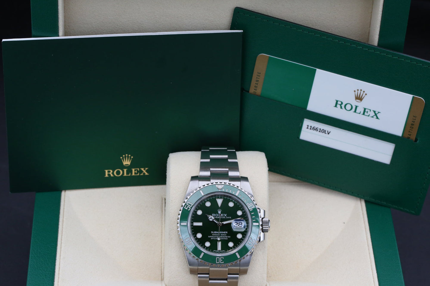 Rolx Green SUBMARINER 40mm 2015 Hulk