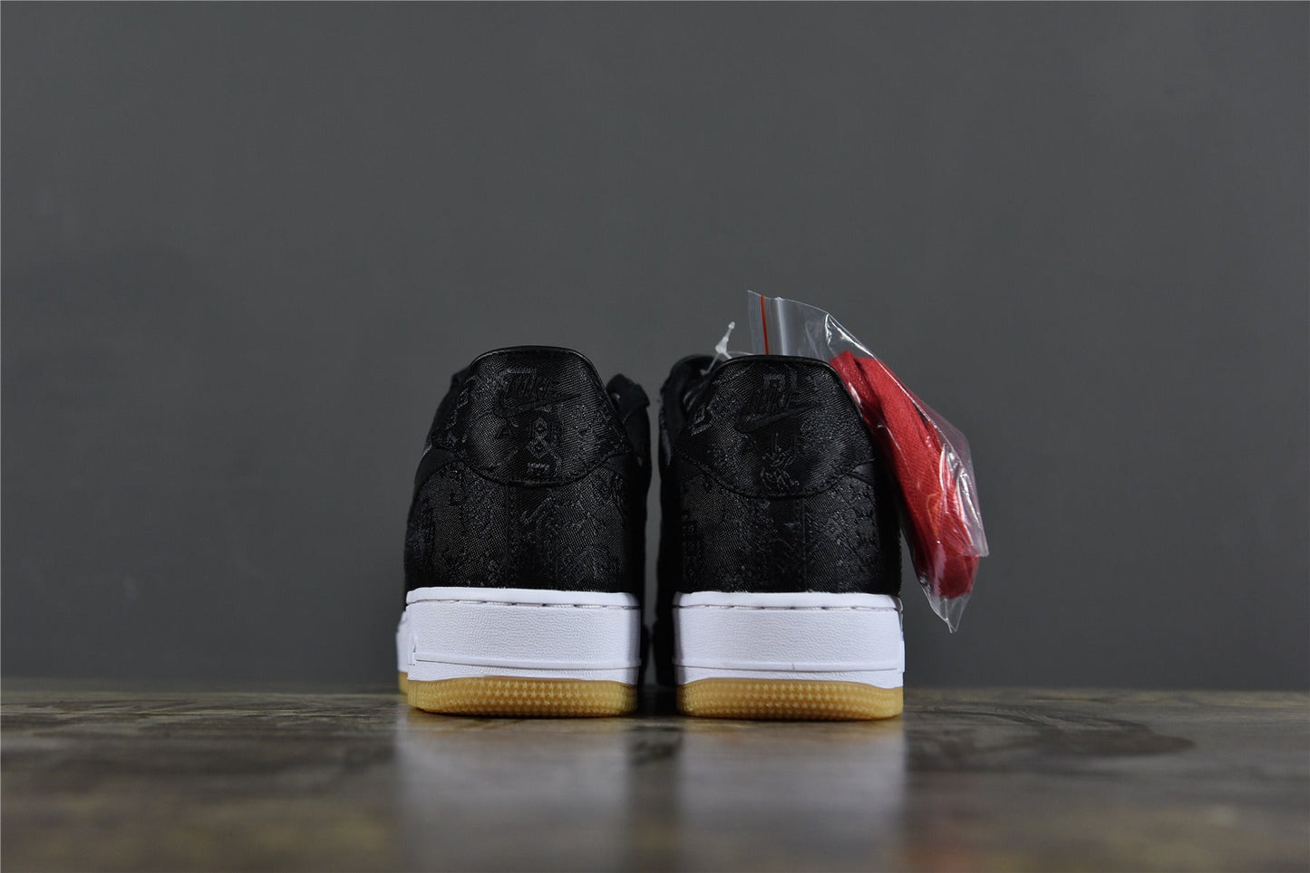 AF 1  x CLOT x Fragment Design 'Black Silk'