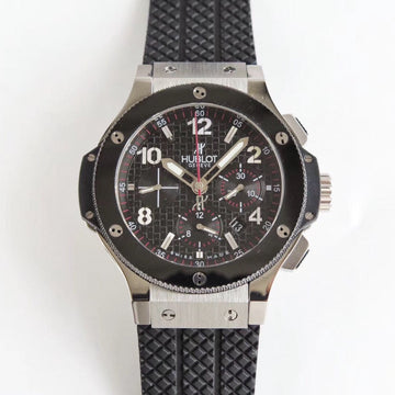 HBT Chronograph -Black  - Black Rubber - Automatic - 44mm