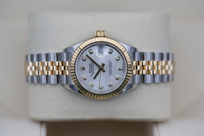 Rolx Silver Diamond DATEJUST 28mm 2018