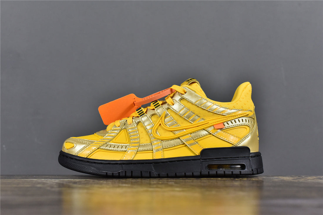 Off-W** Air Rubber Dunk University Gold