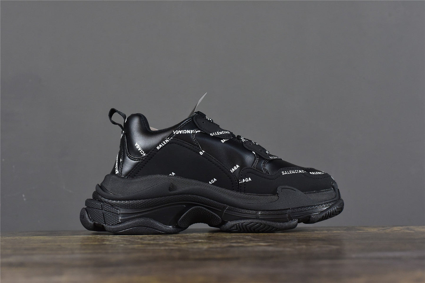 Bciaga Triple S Allover Logo Black