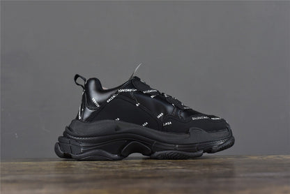 Bciaga Triple S Allover Logo Black