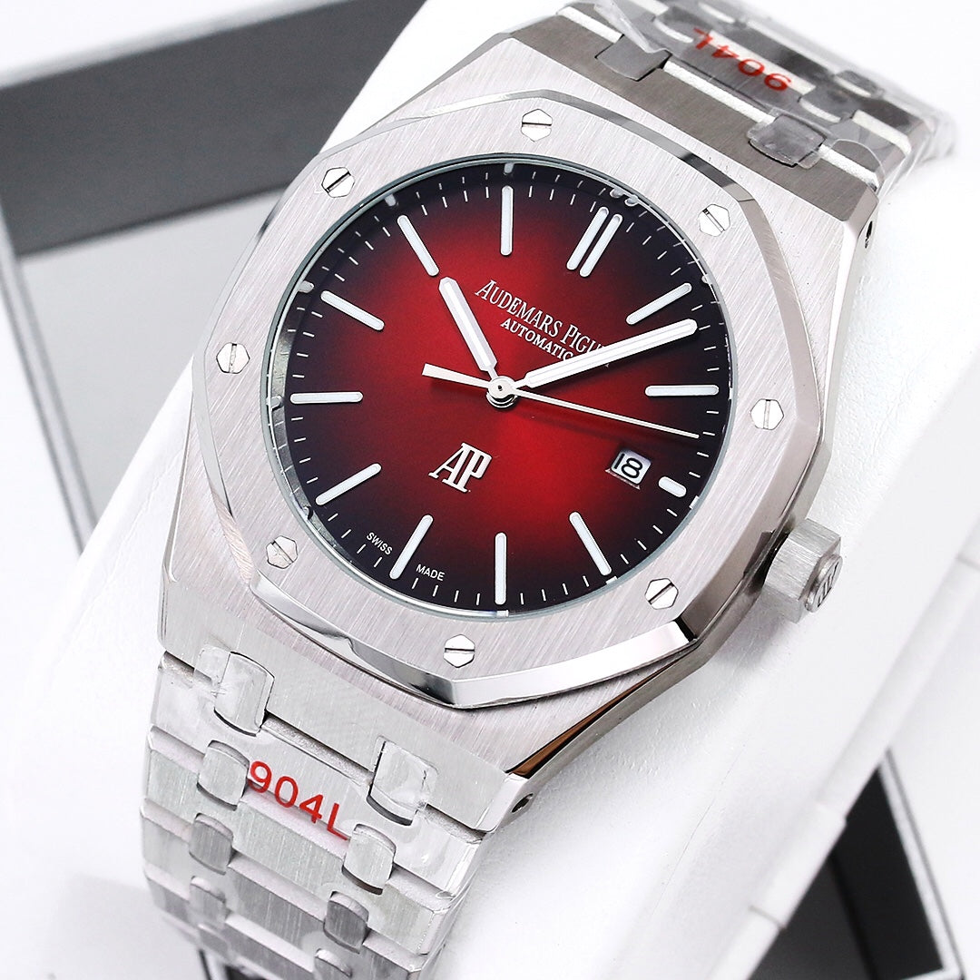 Audermaus Red - 904L White Steel - Automatic - 41mm