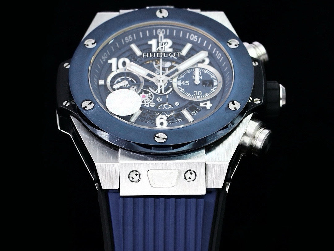 HBT Chronograph - Blue - Blue Rubber - Automatic - 42mm