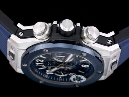 HBT Chronograph - Blue - Blue Rubber - Automatic - 42mm