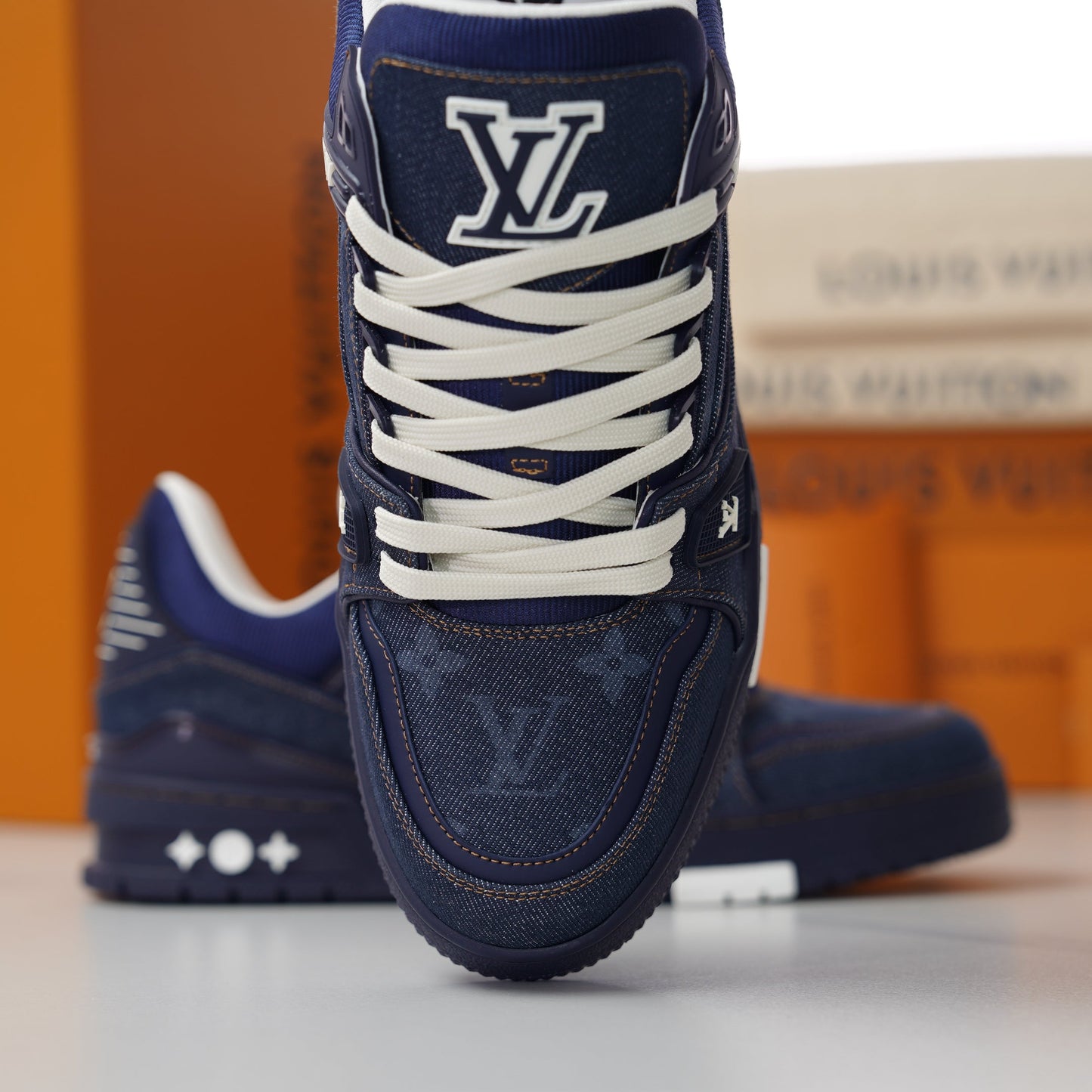 LV Trainer Sneaker Blue