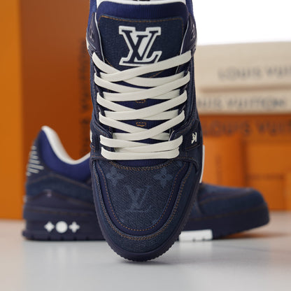 LV Trainer Sneaker Blue