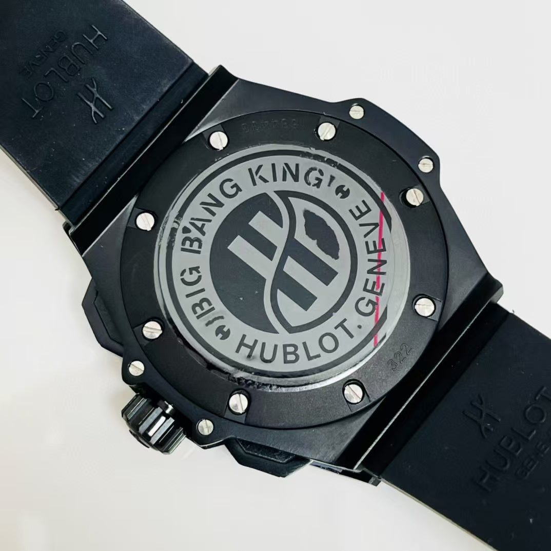 HBT Chronograph - Black 316 Steel - Black Rubber - Quartz - 45mm