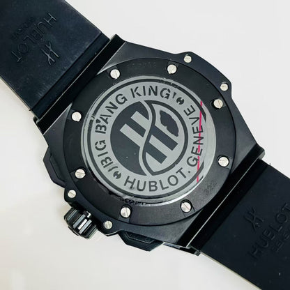 HBT Chronograph - Black 316 Steel - Black Rubber - Quartz - 45mm