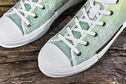 D!OR B23 High-Top Sneaker Yellow and Green