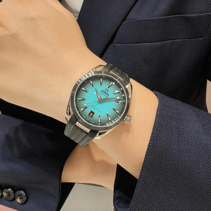 OMEGA Green Black- Black Rubber - Automatic - 41mm