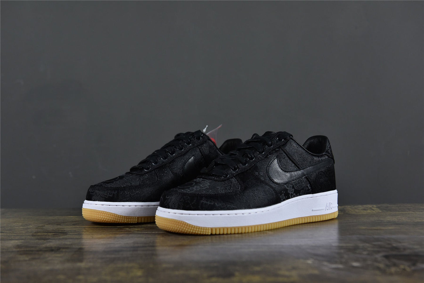 AF 1  x CLOT x Fragment Design 'Black Silk'