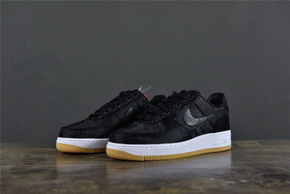AF 1  x CLOT x Fragment Design 'Black Silk'