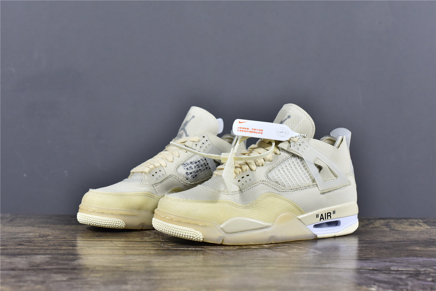 AJ 4 x Off-White 'Sail'