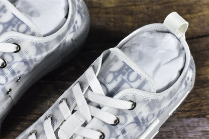 D!OR B23 Low-Top Navy Blue Oblique Canvas