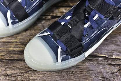 D!OR B23 High-Top Blue Technical Canvas