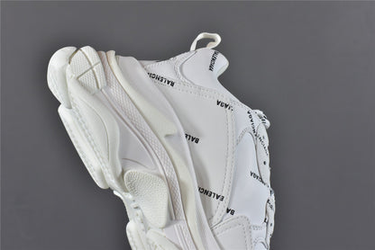 Bciaga Triple S Allover Logo White