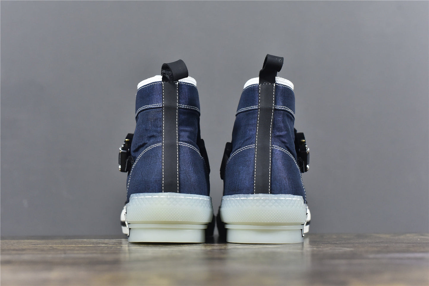 D!OR B23 High-Top Blue Technical Canvas