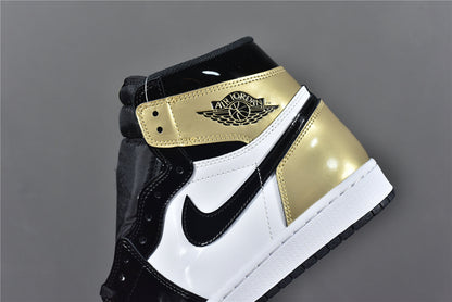 AJ 1 High 'Gold Toe Patent'