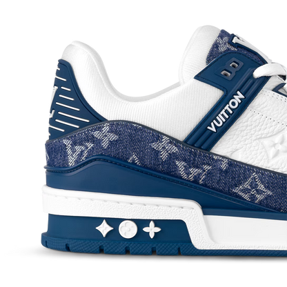 LV Trainer Monogram Denim White Blue