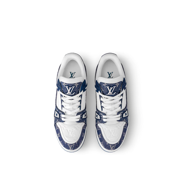 LV Trainer Monogram Denim White Blue