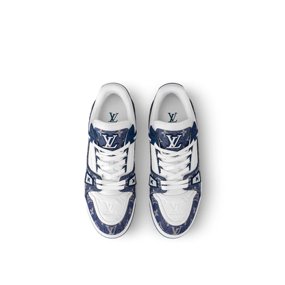 LV Trainer Monogram Denim White Blue