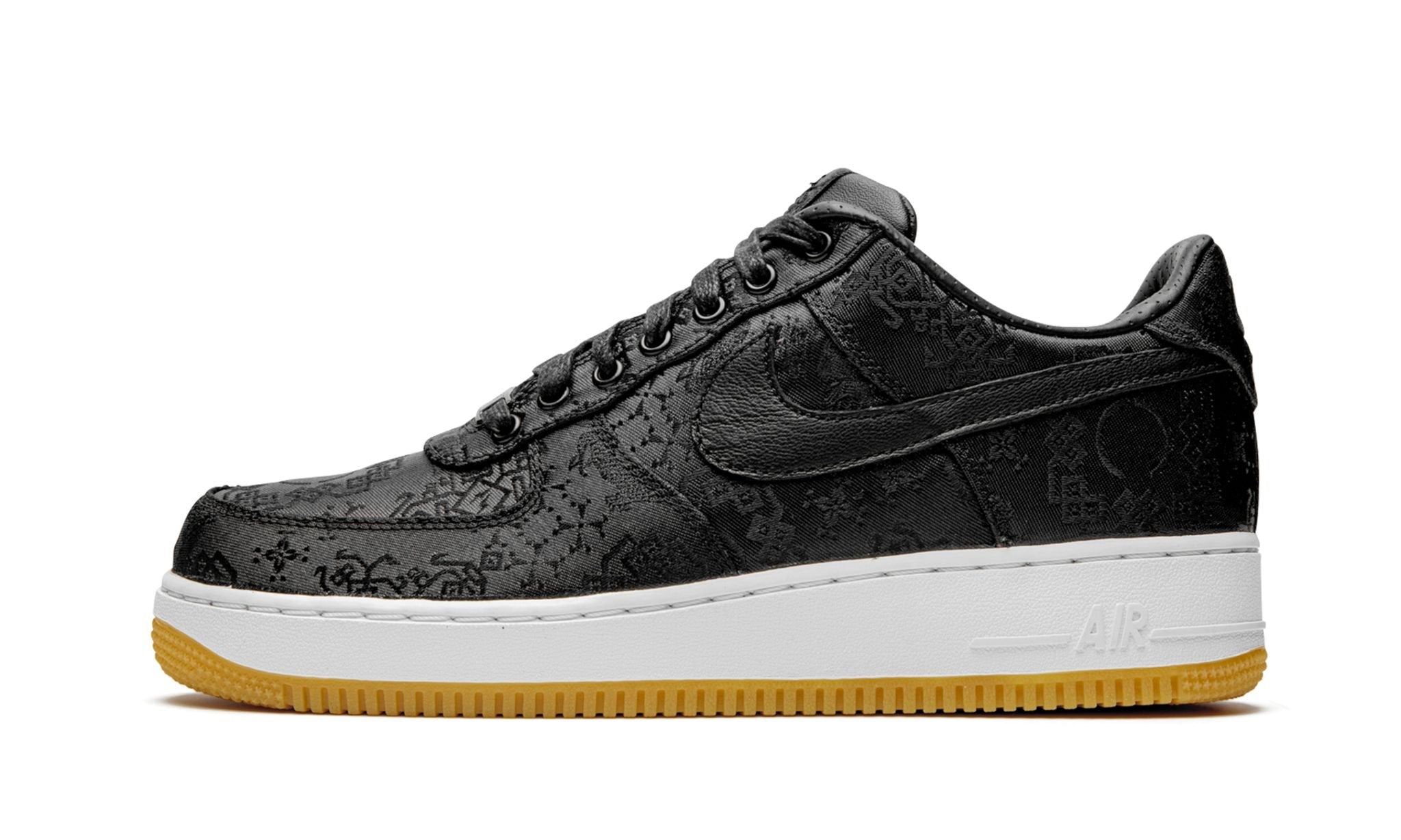 AF 1  x CLOT x Fragment Design 'Black Silk'